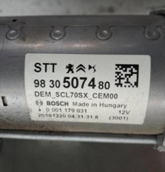 Demarreur PEUGEOT 3008 2 Photo n°1