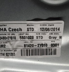 Leve vitre electrique arriere droit HYUNDAI IX 35