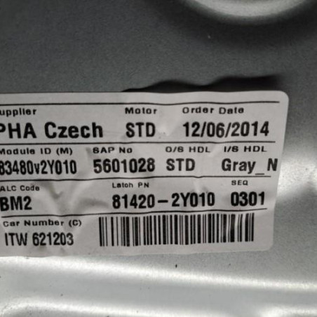 Leve vitre electrique arriere droit HYUNDAI IX 35