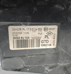 Optique avant principal gauche (feux)(phare) NISSAN NOTE 1 Photo n°5