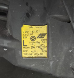 Optique avant principal gauche (feux)(phare) VOLKSWAGEN SHARAN 1 Photo n°5