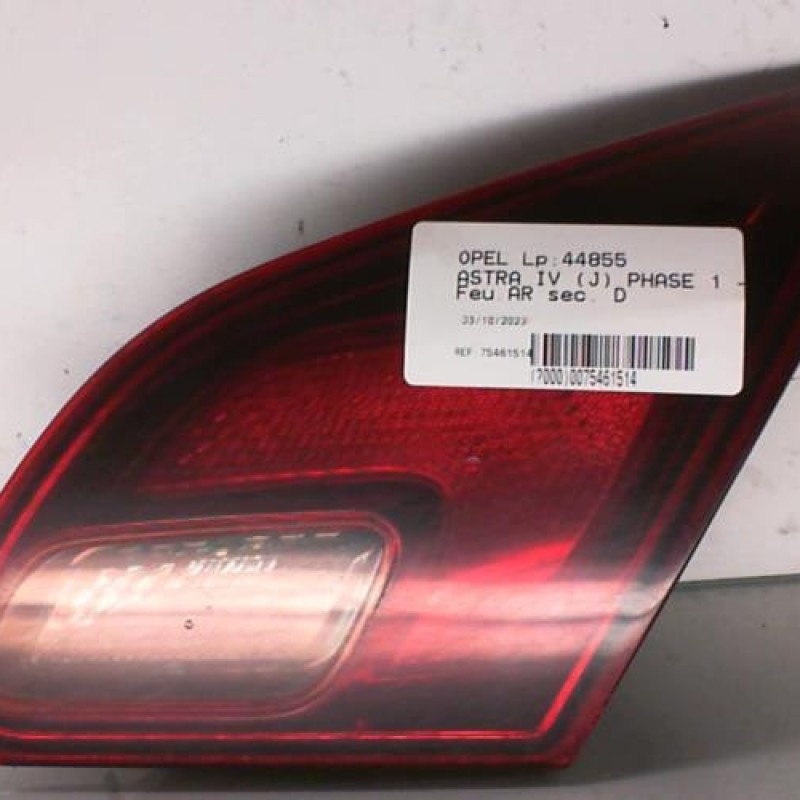 Feu arriere secondaire droit (feux) OPEL ASTRA J