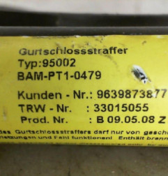 Attache ceinture avant droit CITROEN C3 1 Photo n°3