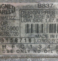 Compresseur clim FIAT PUNTO 2 Photo n°3