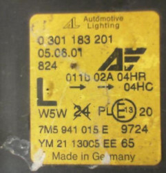 Optique avant principal gauche (feux)(phare) FORD GALAXY 1 Photo n°4