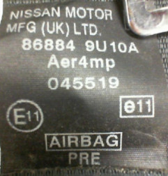 Ceinture avant droit NISSAN NOTE 1 Photo n°4