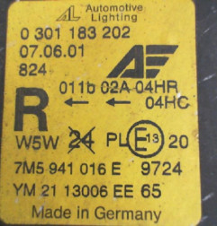 Optique avant principal droit (feux)(phare) FORD GALAXY 1 Photo n°8