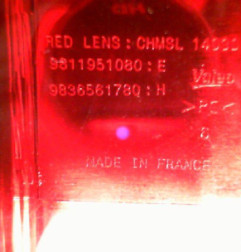 Feu arriere stop central PEUGEOT 2008 2 Photo n°3