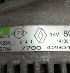 Alternateur RENAULT CLIO 2 Photo n°4