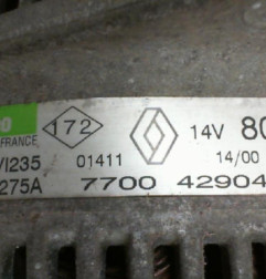 Alternateur RENAULT CLIO 2 Photo n°8