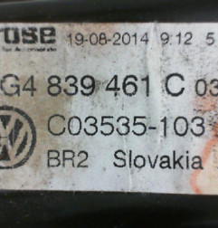 Leve vitre electrique arriere gauche VOLKSWAGEN GOLF 7 Photo n°4