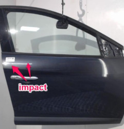 Porte avant droit RENAULT MEGANE 3 Photo n°5