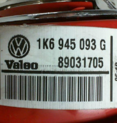 Feu arriere secondaire gauche (feux) VOLKSWAGEN GOLF 5 Photo n°3