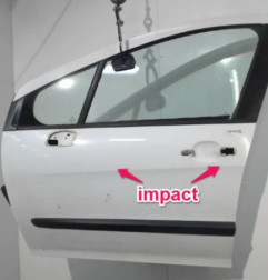 Porte avant gauche PEUGEOT 308 1 Photo n°5