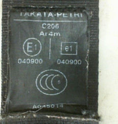 Ceinture arriere centrale PEUGEOT PARTNER 2 Photo n°5