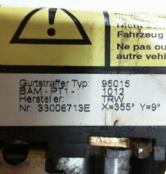 Ceinture avant gauche FIAT PUNTO 2 Photo n°3