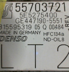 Compresseur clim OPEL CORSA D Photo n°3