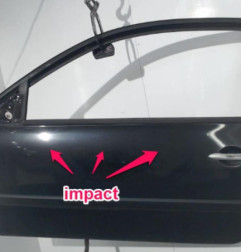 Porte avant gauche RENAULT MEGANE 2 Photo n°5