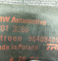 Ceinture avant droit CITROEN C3 1 Photo n°3