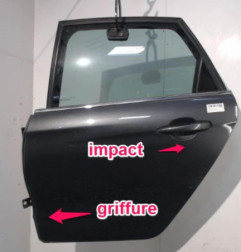 Porte arriere gauche CITROEN C4 2 Photo n°5