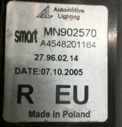 Feu arriere principal droit (feux) SMART FORFOUR 1 Photo n°6