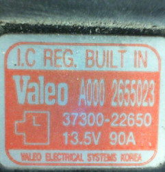 Alternateur KIA RIO 2 Photo n°3