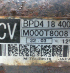 Demarreur MAZDA MX5 2 Photo n°3