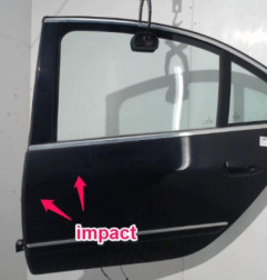 Porte arriere gauche PEUGEOT 607