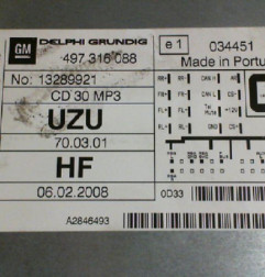 Autoradio d'origine OPEL CORSA D Photo n°3