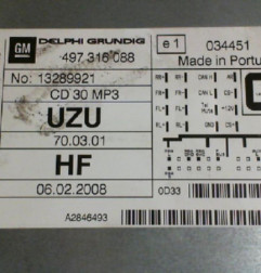 Autoradio d'origine OPEL CORSA D Photo n°6