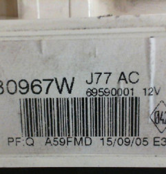 Commande chauffage RENAULT MODUS Photo n°3