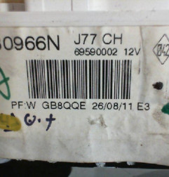 Commande chauffage RENAULT CLIO 3