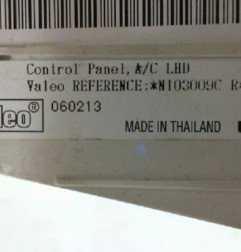 Commande chauffage NISSAN NOTE 1 Photo n°7