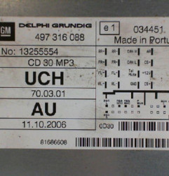 Autoradio d'origine OPEL ZAFIRA B Photo n°3