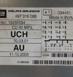 Autoradio d'origine OPEL ZAFIRA B Photo n°6