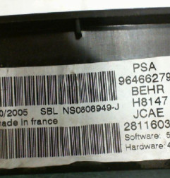 Commande chauffage PEUGEOT 307 Photo n°3