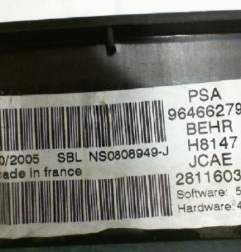 Commande chauffage PEUGEOT 307 Photo n°6