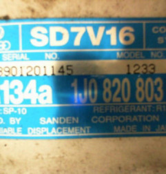 Compresseur clim VOLKSWAGEN GOLF 4 Photo n°6