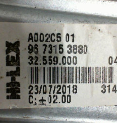 Leve vitre mecanique arriere droit PEUGEOT 208 1 Photo n°3