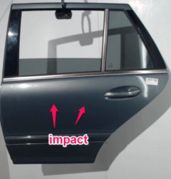 Porte arriere gauche MERCEDES CLASSE C 203 Photo n°5