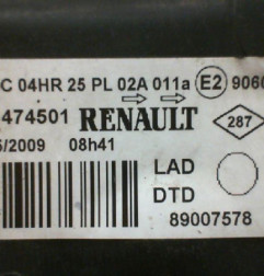 Optique avant principal droit (feux)(phare) RENAULT LAGUNA 2 Photo n°3