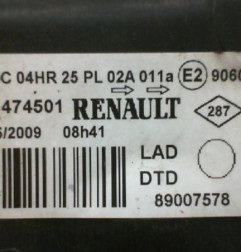 Optique avant principal droit (feux)(phare) RENAULT LAGUNA 2 Photo n°6