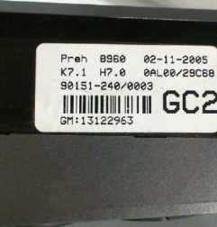 Commande chauffage OPEL ASTRA H Photo n°4