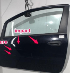 Porte avant gauche FIAT GRANDE PUNTO