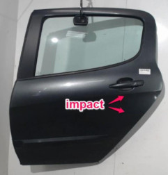 Porte arriere gauche PEUGEOT 308 1 Photo n°5