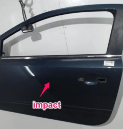 Porte avant gauche OPEL ASTRA H Photo n°3