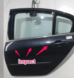 Porte arriere gauche RENAULT LAGUNA 3 Photo n°3