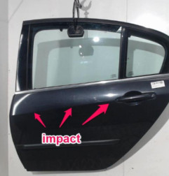 Porte arriere gauche RENAULT LAGUNA 3 Photo n°5