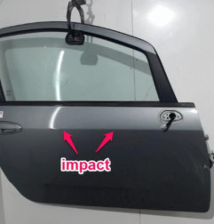 Porte avant droit FIAT PUNTO EVO 3 Photo n°5