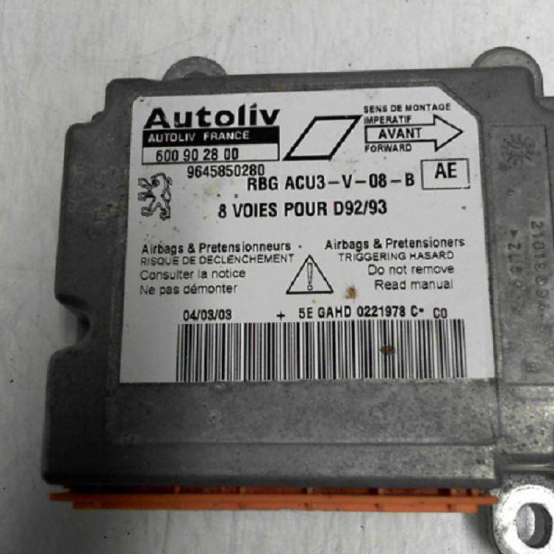 Boitier air bag PEUGEOT 406